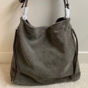 Gray Suede Convertible Crossbody Bag - White Stuff